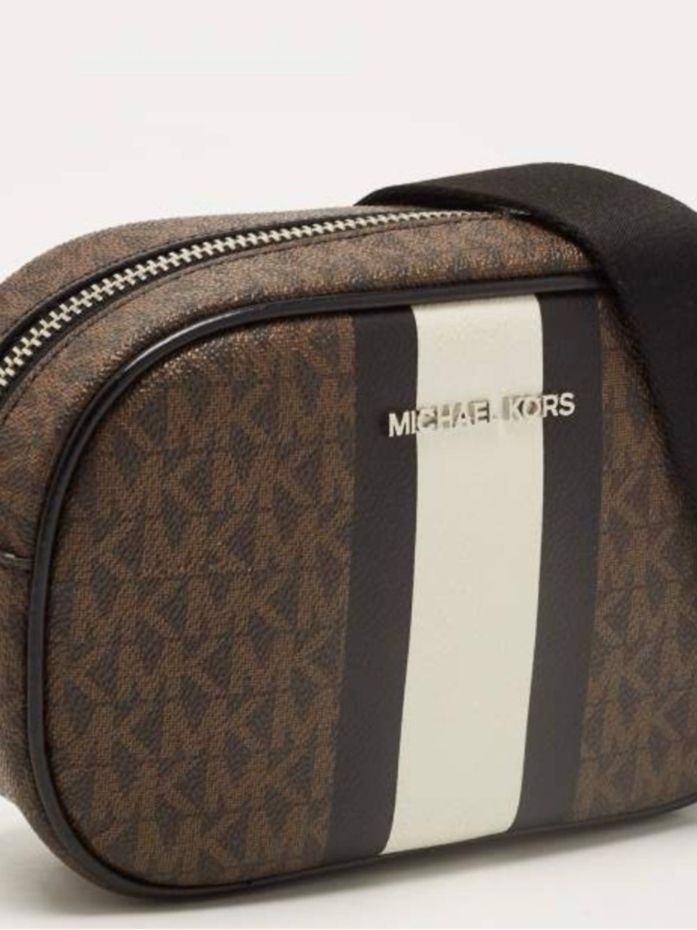 Michael Kors Jet Set Small Striped Crossbody Camera Bag - EUC